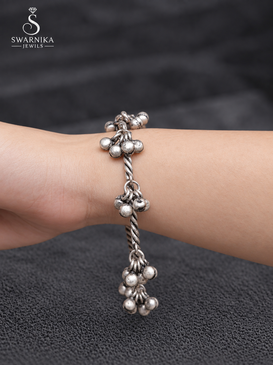 Antique Filigree Granulation Wide Kangan view 3