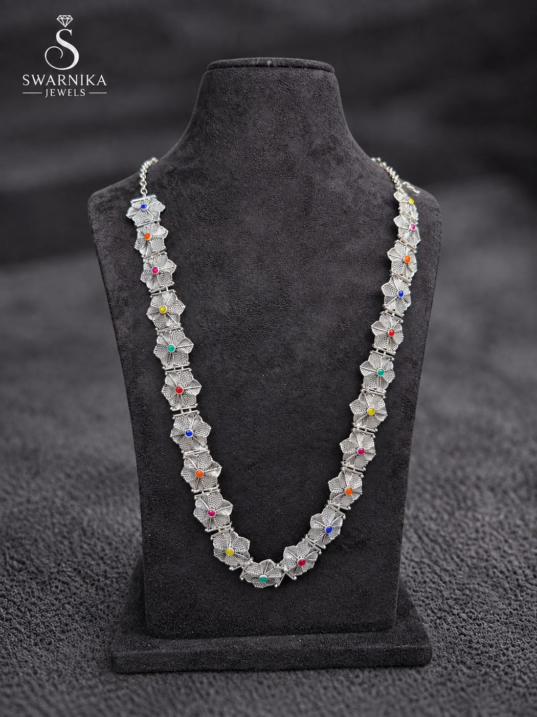 Antique Floral Link Multistone Kandoro view 1