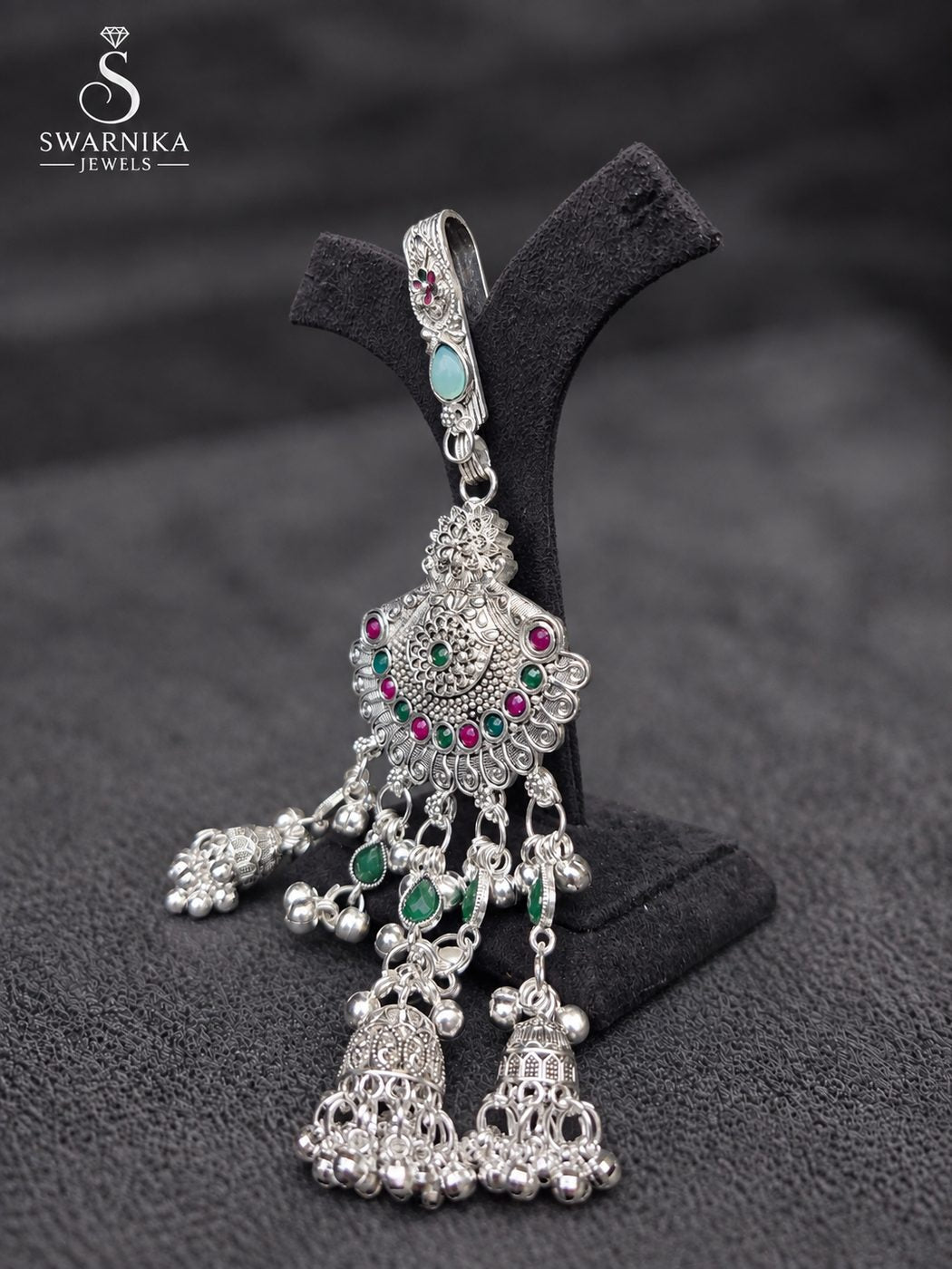 Antique Peacock Drop Cluster Judo view 3