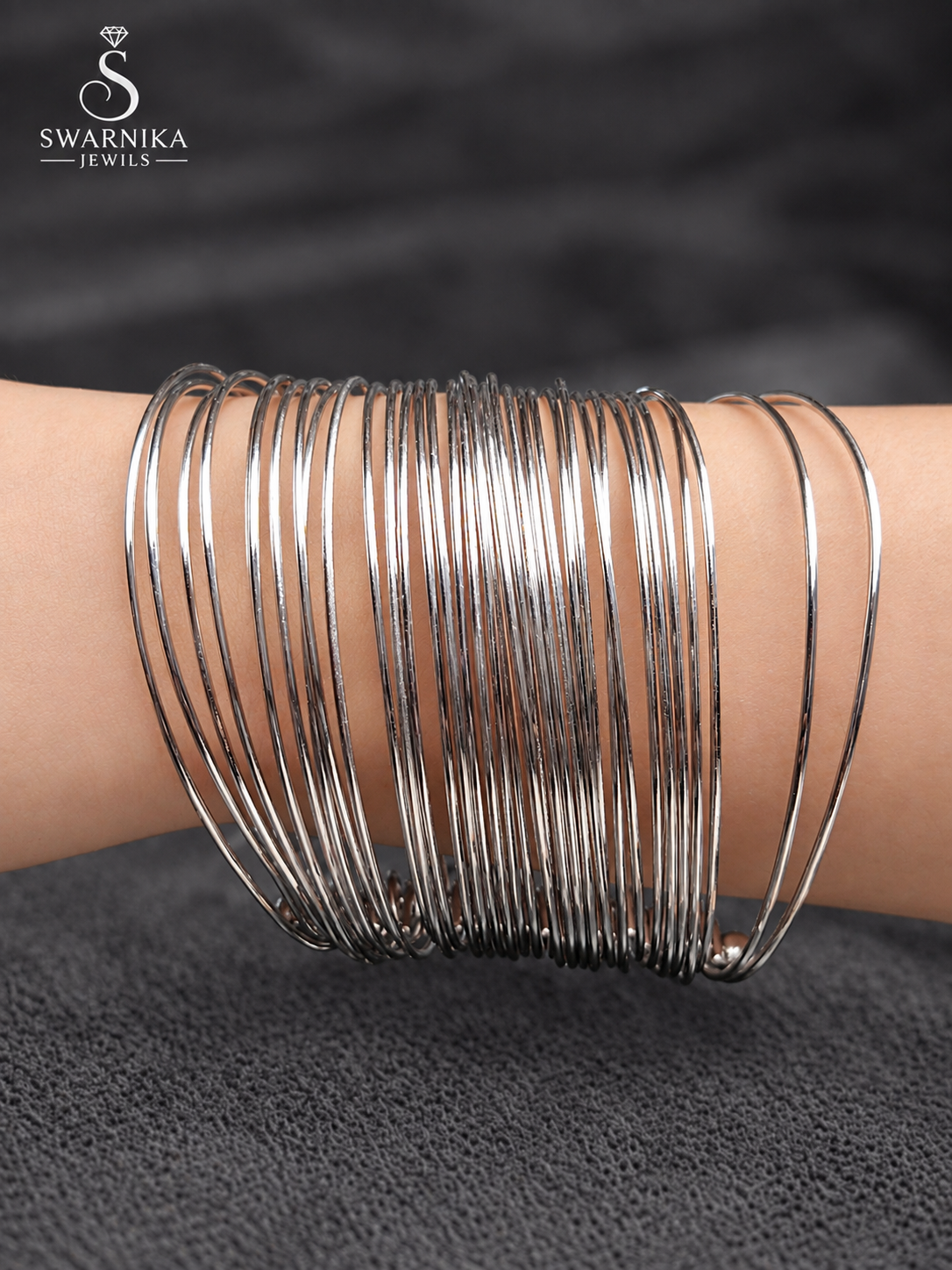 Artisan Gold Wire Stack Statement Kada view 1