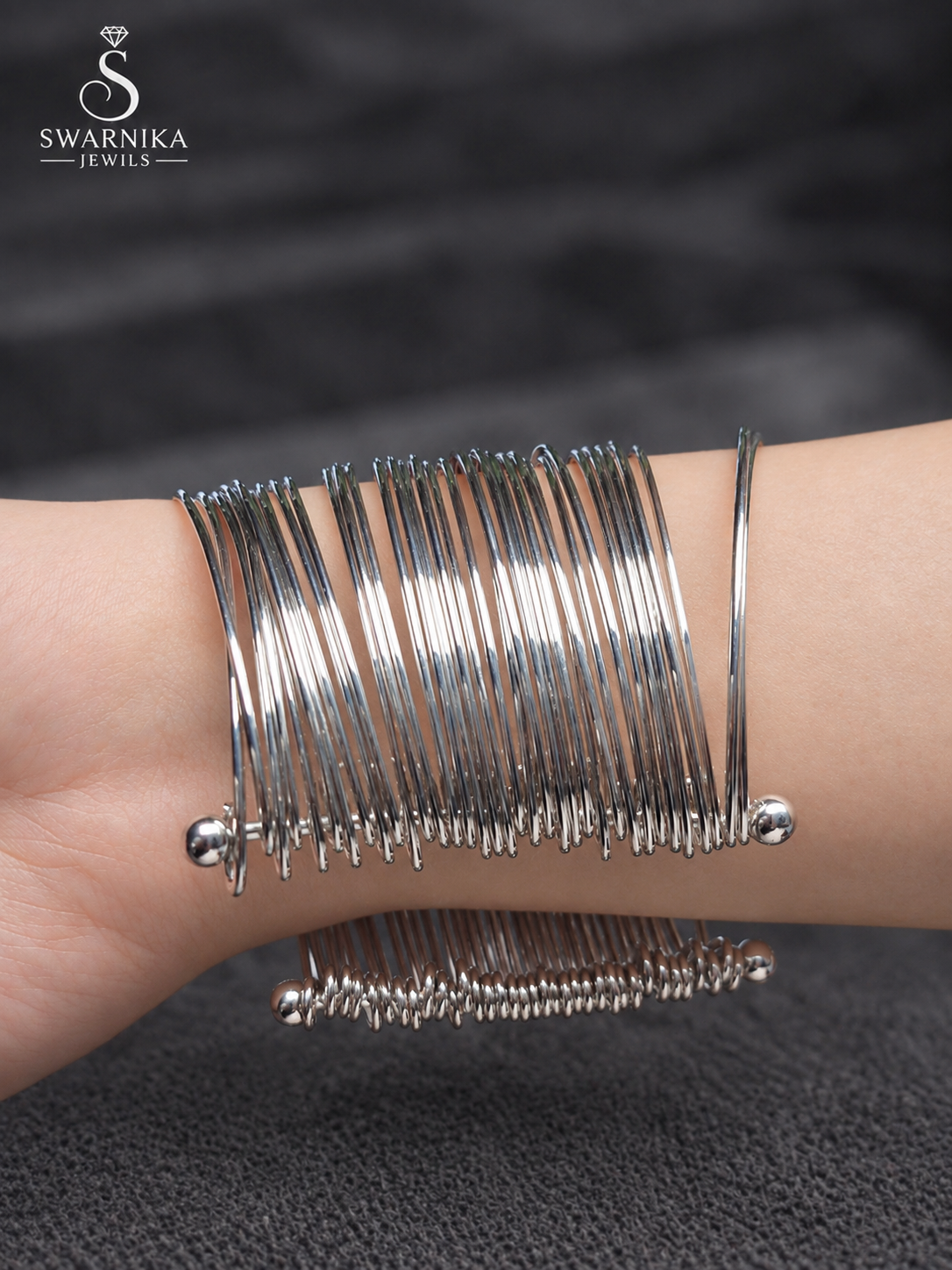 Artisan Gold Wire Stack Statement Kada view 3