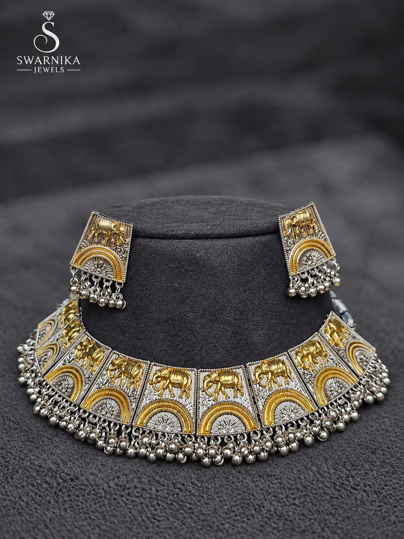 Premium Bridal Oxidised Statement Set